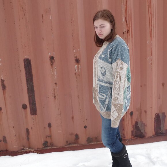 Vintage Men's 80s Sweater By Arnold Palmer - Picture 2 of 6